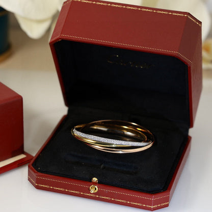 [Kincade] PULSERA TRINITY DE ORO TRICOLOR DE TRES ANILLOS