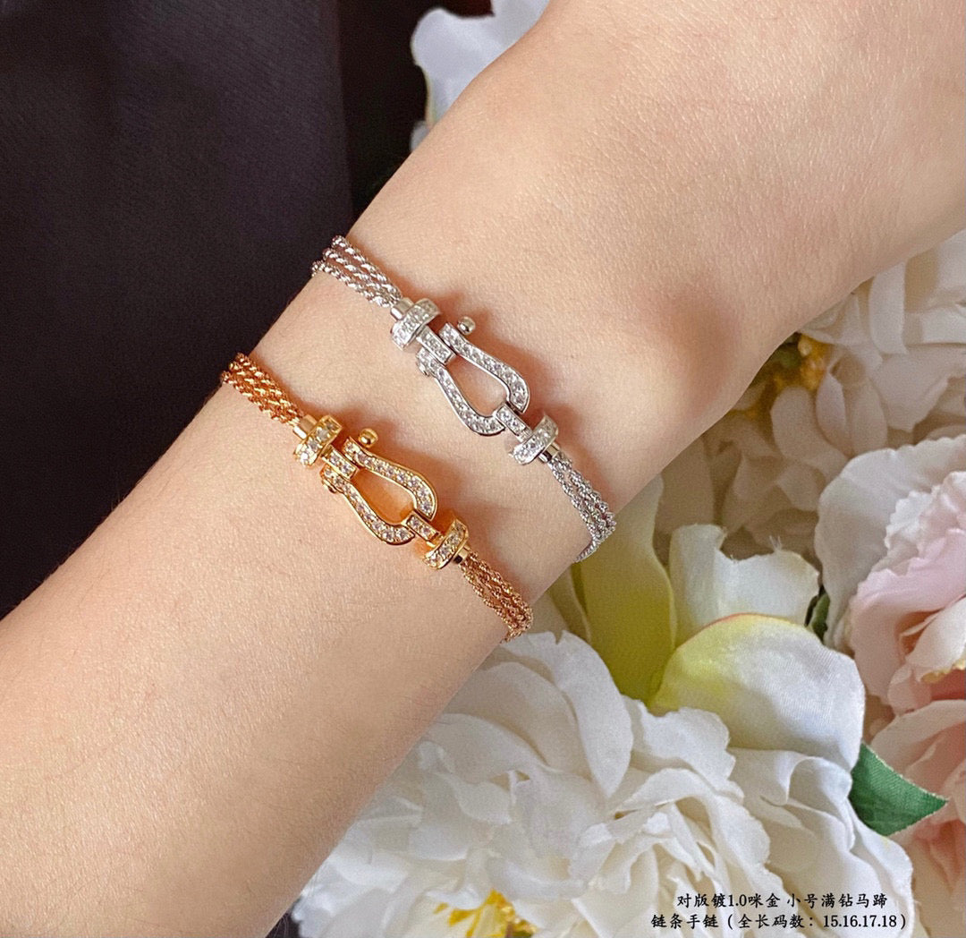 [Kincade Jewelrys]FORCE SMALL HORSESHOE  DIAMOND CHAIN ROPE BRACELET