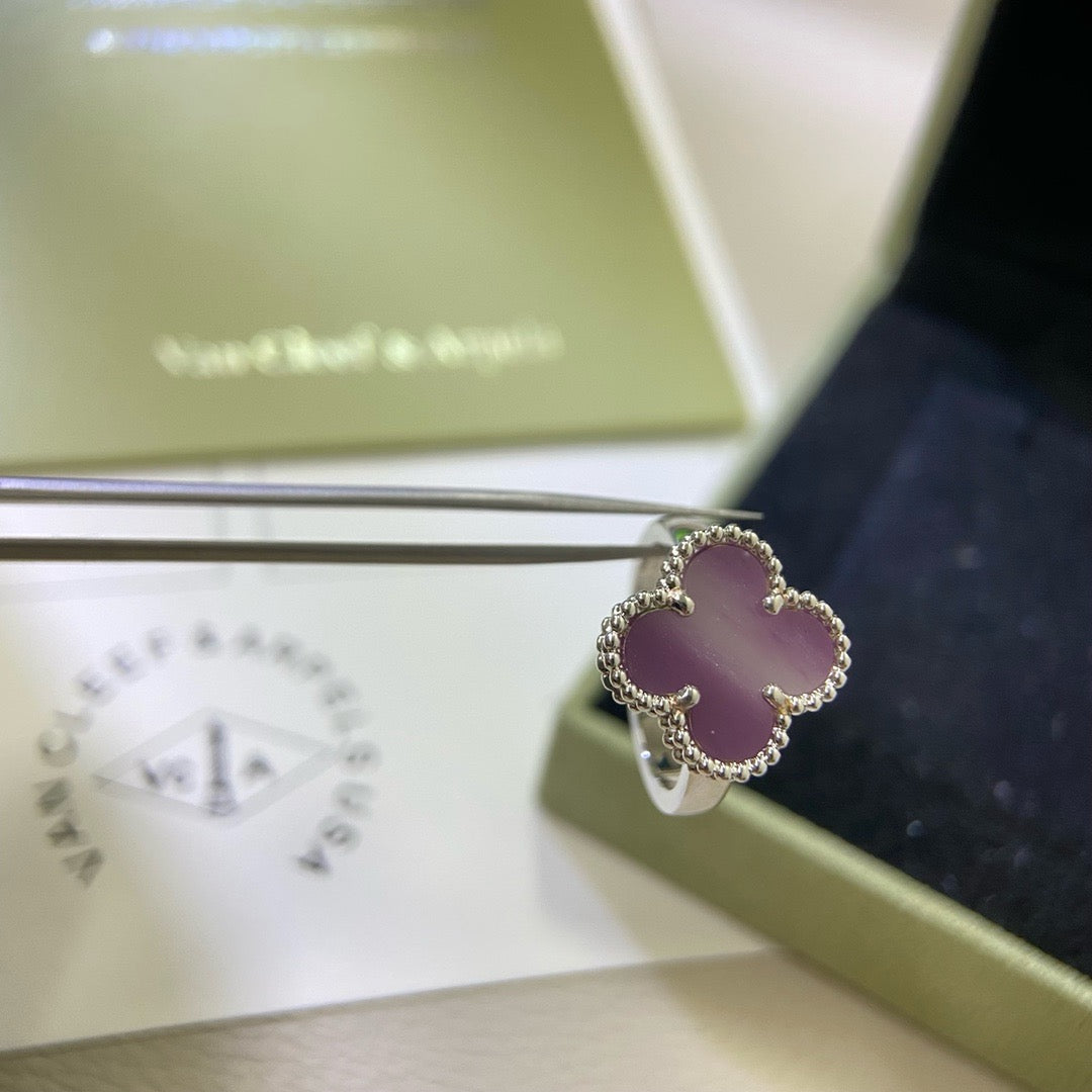 [Kincade Jewelrys]CLOVER  PURPLE VIOLET RING