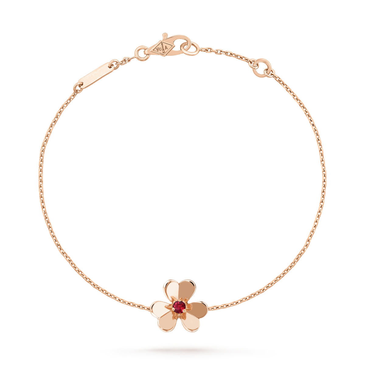 [Kincade Jewelrys]FRIVOLE GOLD FLOWER PINK MALACHITE BRACELET