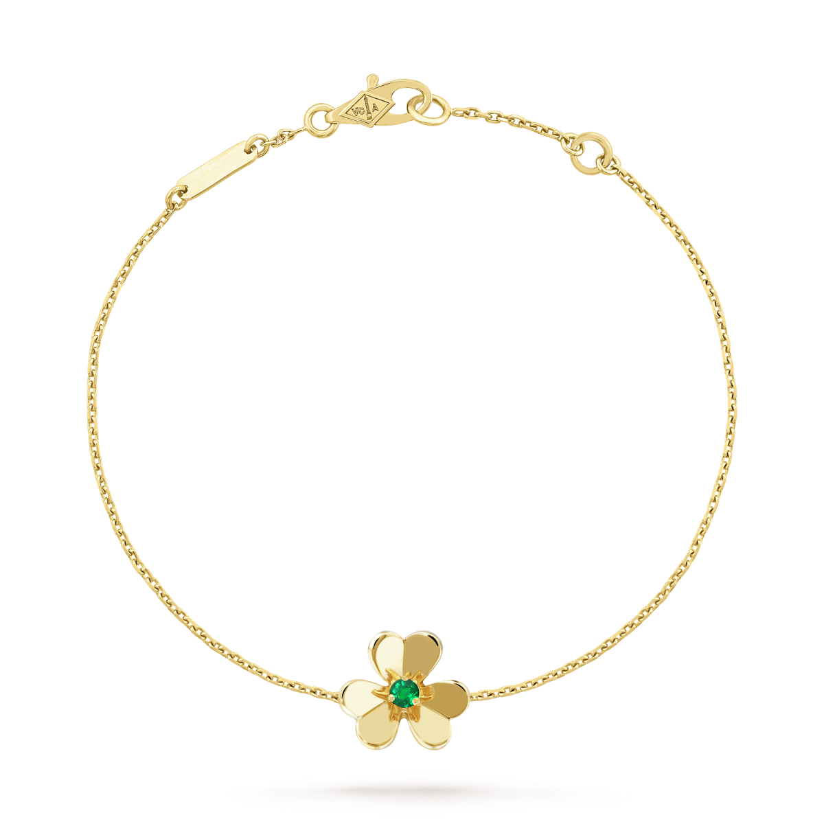 [Kincade Jewelrys]FRIVOLE GOLD FLOWER PINK MALACHITE BRACELET
