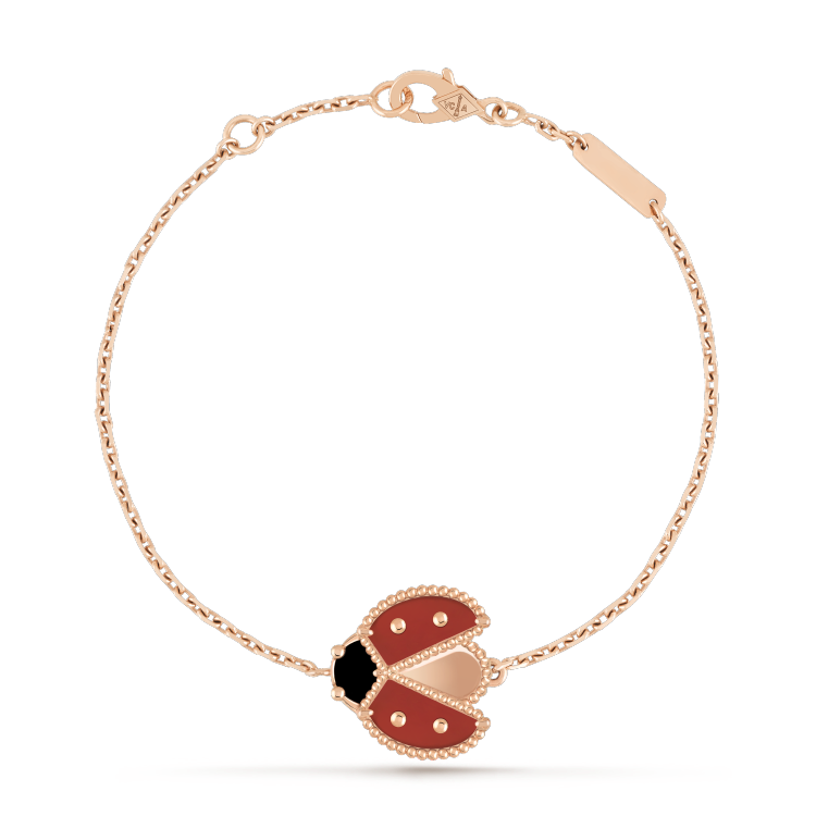 [Kincade Jewelrys]LUCKY SPRING 1 MOTIF PINK GOLD BRACELET
