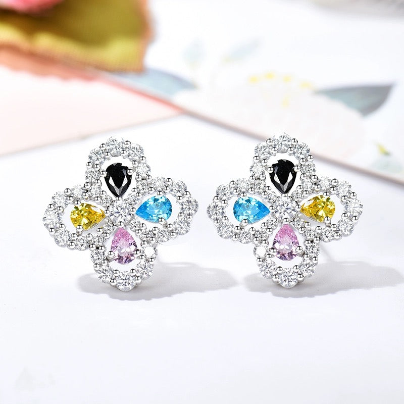 [Kincade Jewelrys]LOOP EARRINGS FULL MOTIF DIAMOND 16MM
