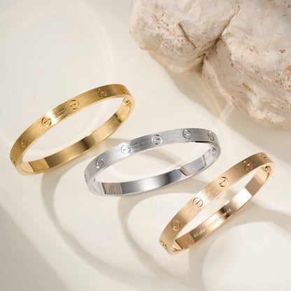 [Kincade]LOVE BRACELET 6.1MM BRUSHED