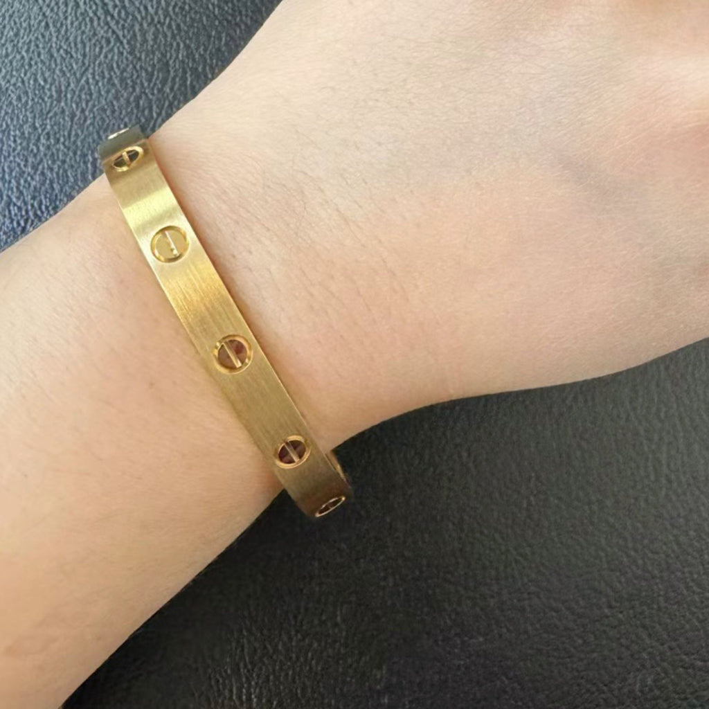 [Kincade]LOVE BRACELET 6.1MM BRUSHED
