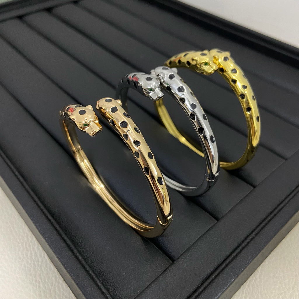 [Kincade]PANTHERE DOUBLE HEADED OPEN BRACELET