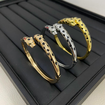 [Kincade]PANTHERE DOUBLE HEADED OPEN BRACELET
