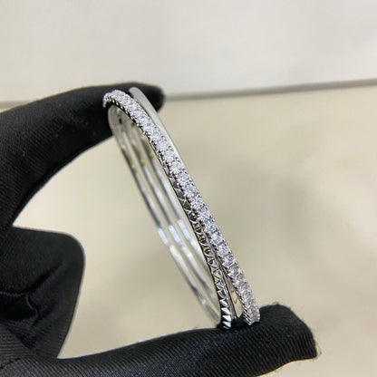 [Kincade]ETINCELLE HALF-PAVED DIAMOND BRACELET