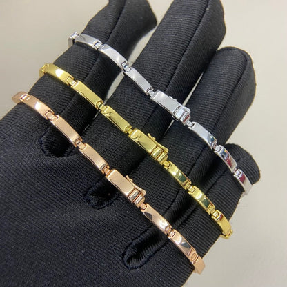 [Kincade]PANTHERE HALF DIAMOND ON CHAIN BRACELET