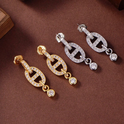 [Kincade Jewelrys]HM CHAINE DIAMOND EARRINGS