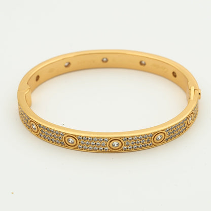 [Kincade Jewelrys]LOVE BRACELET 6.1MM DIAMOND-PAVED 10 BIG DIAMONDS