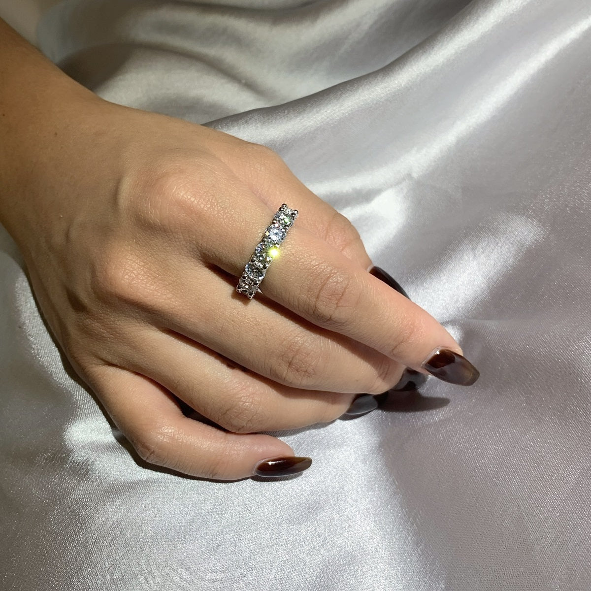 [Kincade Jewelrys]Gorgeous Round Cut Tennis Ring