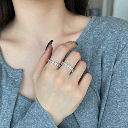 [Kincade Jewelrys]Eternity Round Cut Tennis Ring