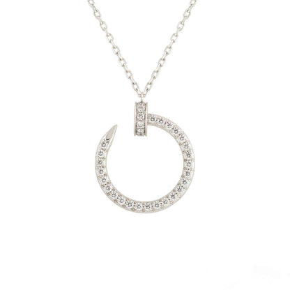 [Kincade Jewelrys]JUSTE NECKLACE SILVER DIAMONDS
