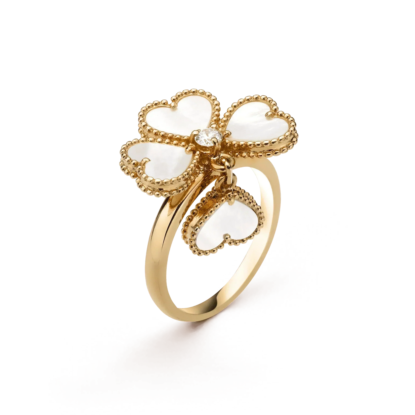 [Kincade Jewelrys]SWEET CLOVER WHITE MOP RING