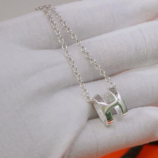 [Kincade Jewelrys]HM NECKLACE H LETTER OVAL SERIES