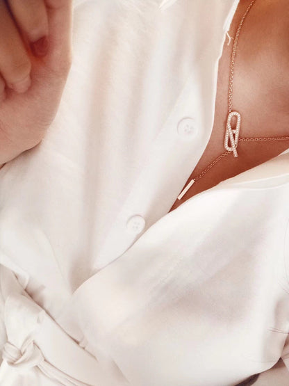 [Kincade Jewelrys]HM FIRE PIG NOSE NECKLACE TRENDY STREET