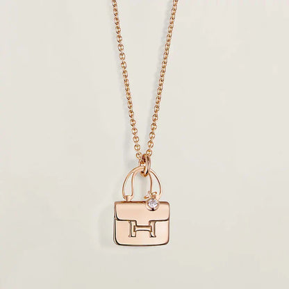 [Kincade Jewelrys]AMULETTE PEDANT ROSE GOLD NECKLACE