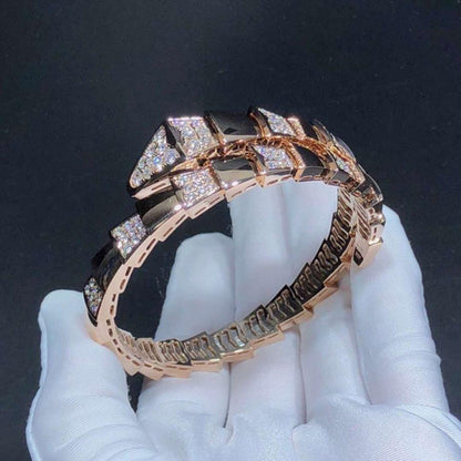 [Kincade Jewelrys]SERPENTI WIDE BRACELET PINK GOLD DIAMOND