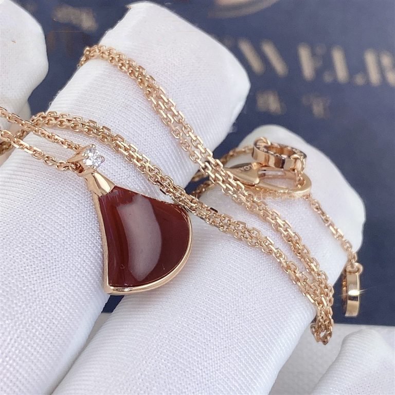 [Kincade Jewelrys]DREAM NECKLACE CARNELIAN 1 DIAMOND