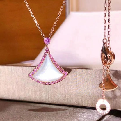 [Kincade Jewelrys]DREAM NECKLACE MOP DIAMOND PINK