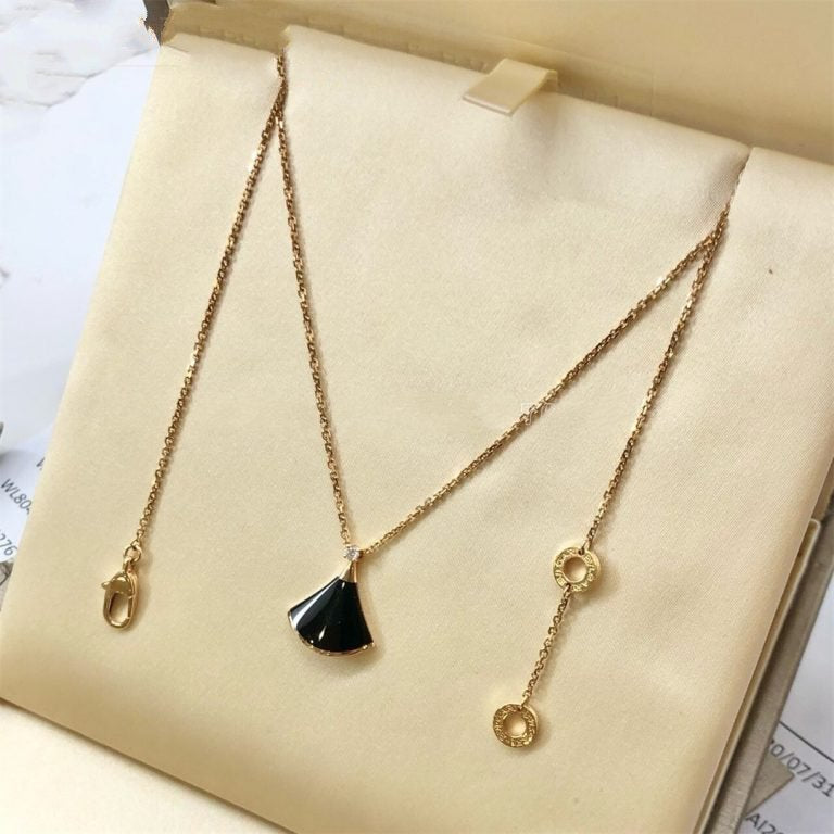 [Kincade Jewelrys]DREAM NECKLACE ONYX 1 DIAMOND