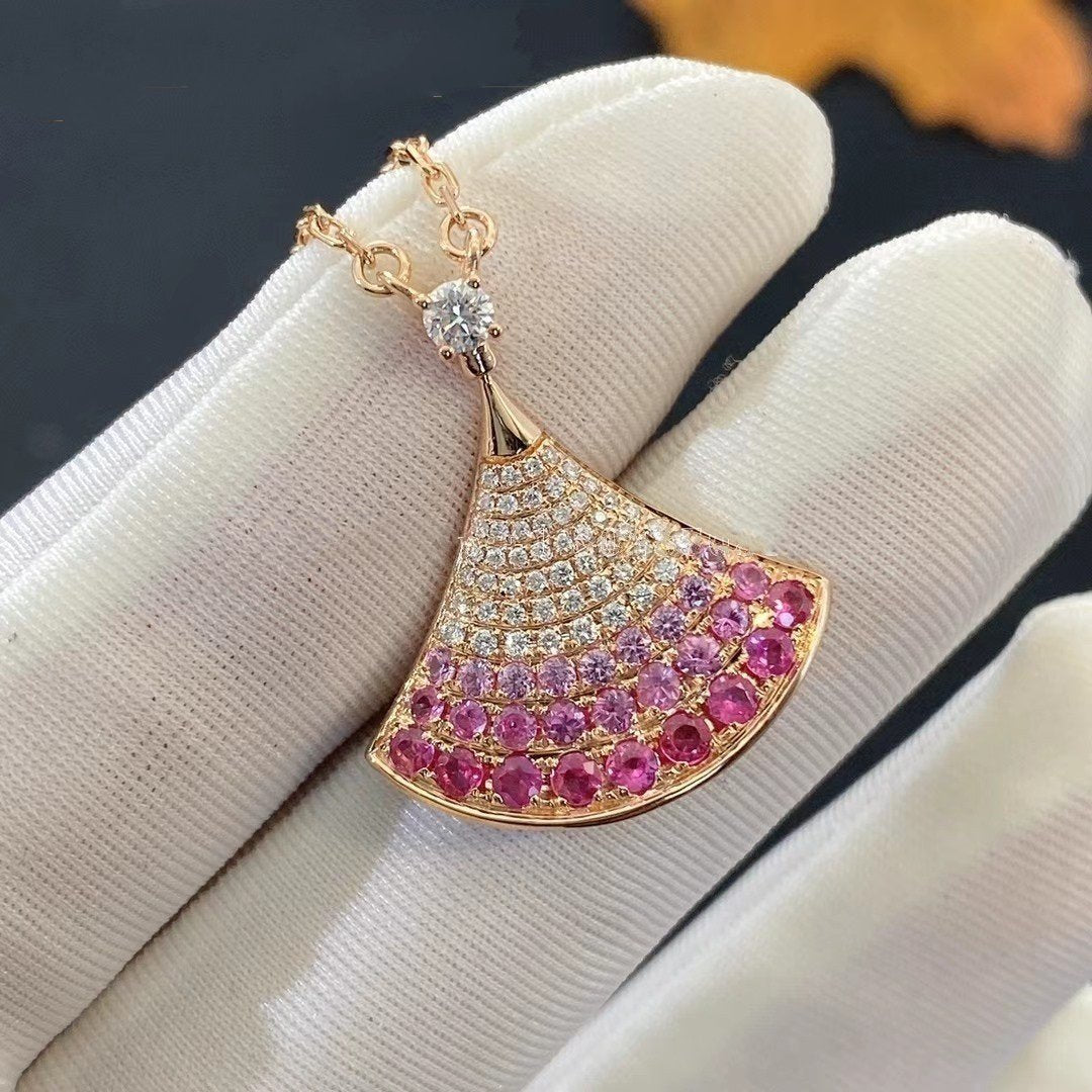 [Kincade Jewelrys]DREAM NECKLACE PINK GOLD PINK DIAMOND
