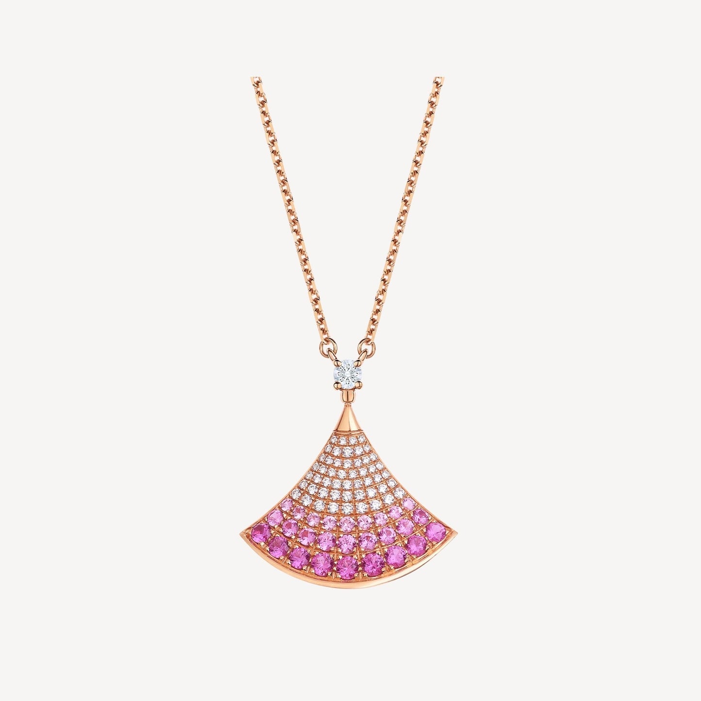 [Kincade Jewelrys]DREAM NECKLACE PINK GOLD PINK DIAMOND