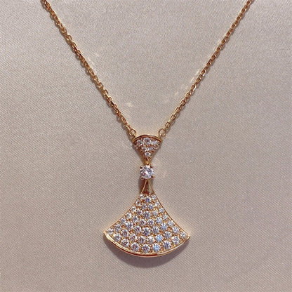 [Kincade Jewelrys]DREAM NECKLACE PINK GOLD FULL DIAMOND