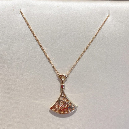 [Kincade Jewelrys]DREAM NECKLACE PINK GOLD FULL DIAMOND