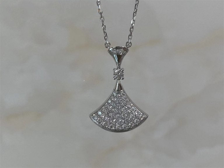 [Kincade Jewelrys]DREAM NECKLACE SILVER FULL DIAMOND