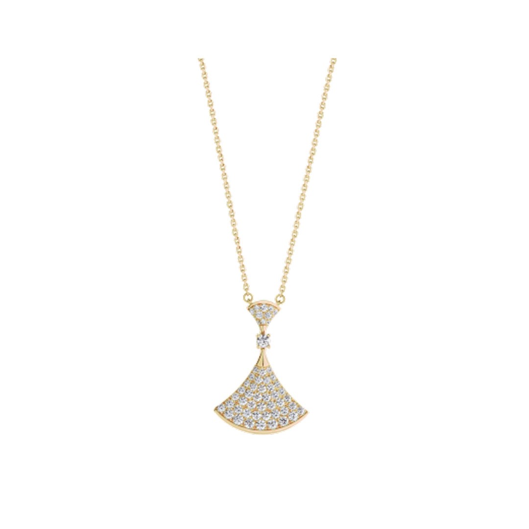 [Kincade Jewelrys]DREAM NECKLACE GOLD FULL DIAMOND