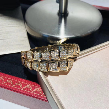 [Kincade Jewelrys]SERPENTI BRACELET 8MM GOLD DIAMOND