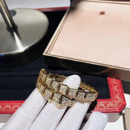[Kincade Jewelrys]SERPENTI BRACELET 8MM GOLD DIAMOND