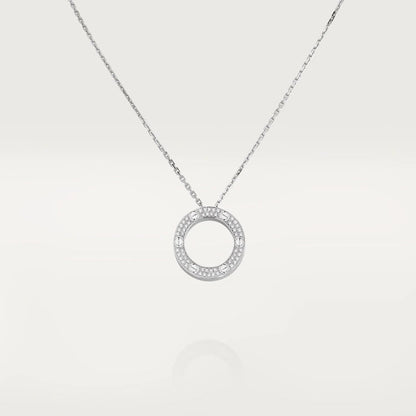 [Kincade Jewelrys]LOVE NECKLACE ADJUSTABLE SILVER