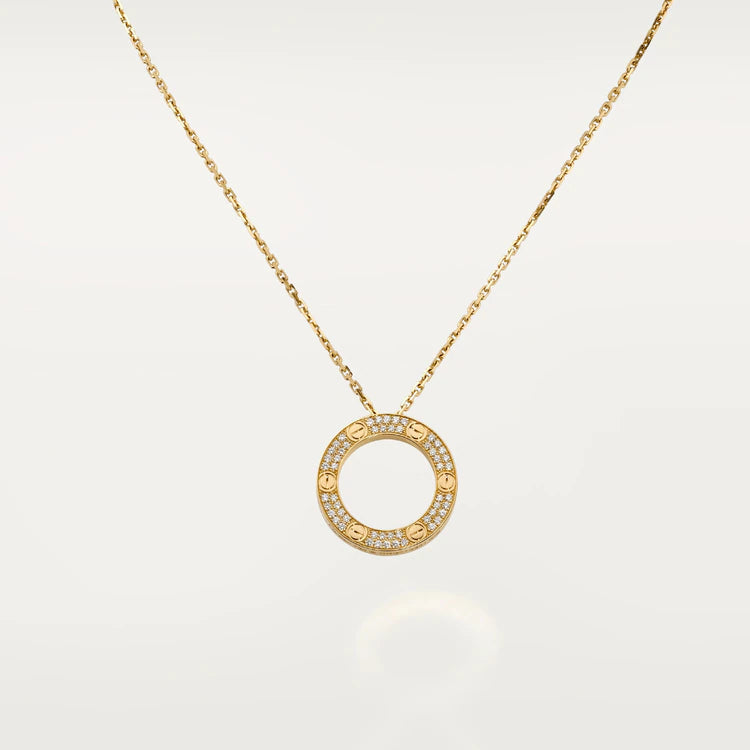 [Kincade Jewelrys]LOVE NECKLACE ADJUSTABLE ROSE GOLD