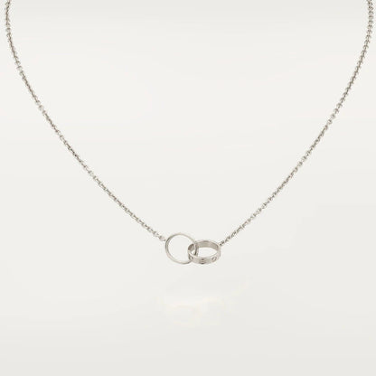 [Kincade Jewelrys]LOVE NECKLACE PINK GOLD AND SILVER