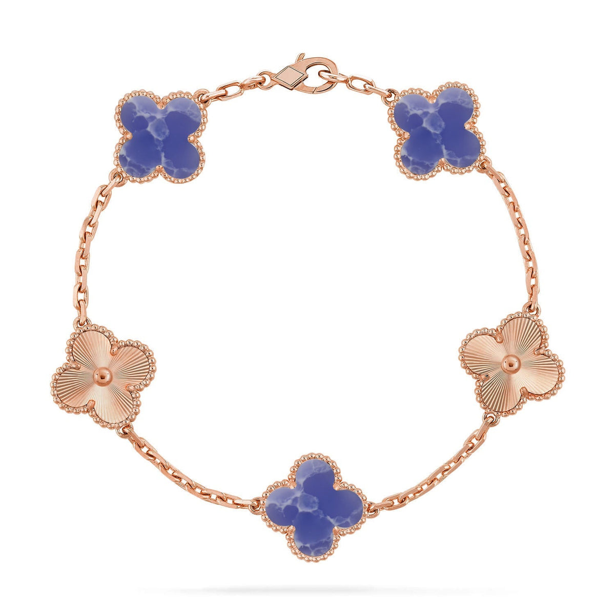 [Kincade] COLECCIÓN DE PULSERAS CLOVER DE 5 MOTIVOS VENAS AZULES