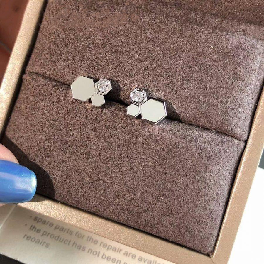 [Kincade Jewelrys]BEE LOVE SILVER DIAMOND EARRINGS