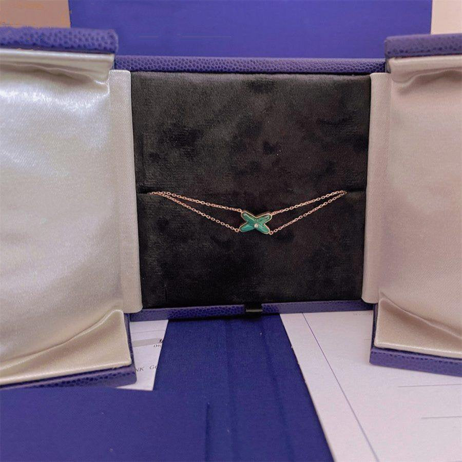 [Kincade Jewelrys]JEUX BRACELET MALACHITE PINK GOLD 1 DIAMOND