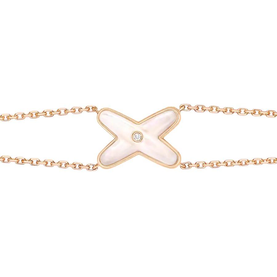 [Kincade Jewelrys]JEUX BRACELET WHITE MOP PINK GOLD 1 DIAMOND