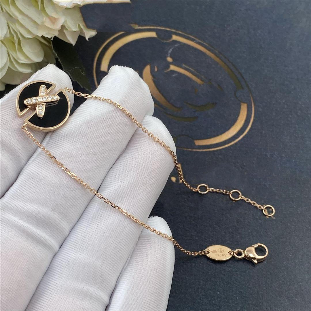 [Kincade Jewelrys]JEUX DE BRACELET ONYX PINK GOLD DIAMOND