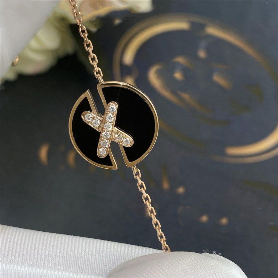 [Kincade Jewelrys]JEUX DE BRACELET ONYX PINK GOLD DIAMOND