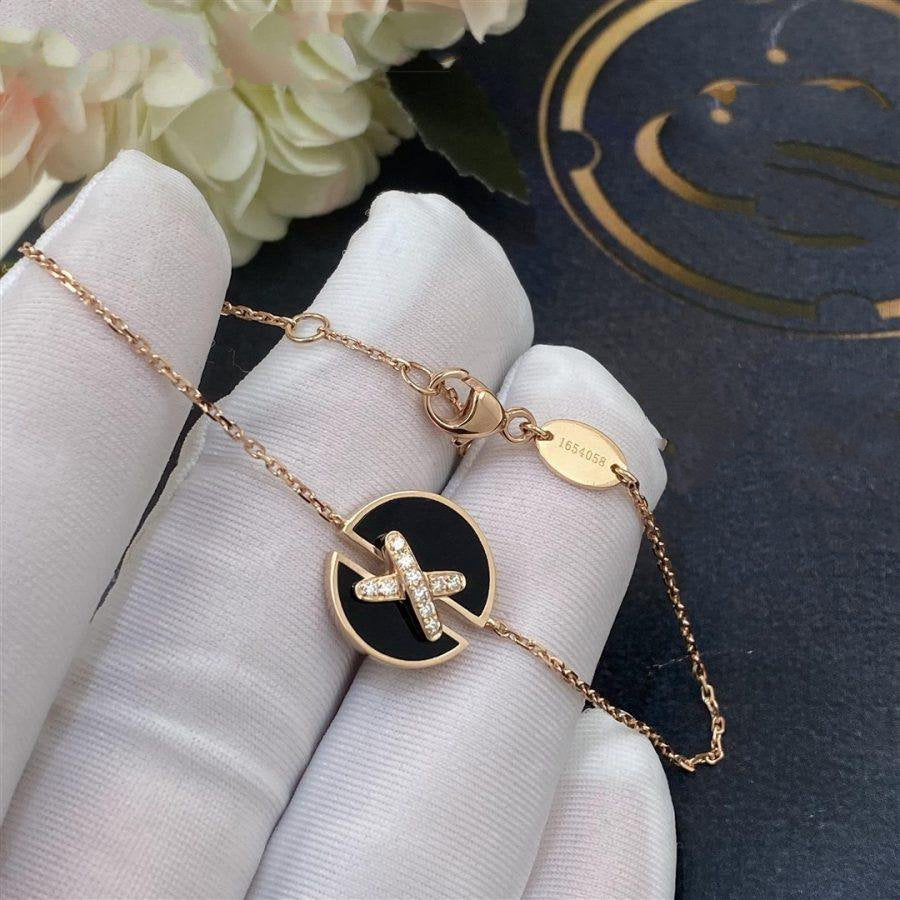 [Kincade Jewelrys]JEUX DE BRACELET ONYX PINK GOLD DIAMOND