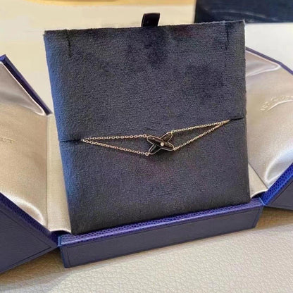 [Kincade Jewelrys]JEUX BRACELET ONYX PINK GOLD 1 DIAMOND