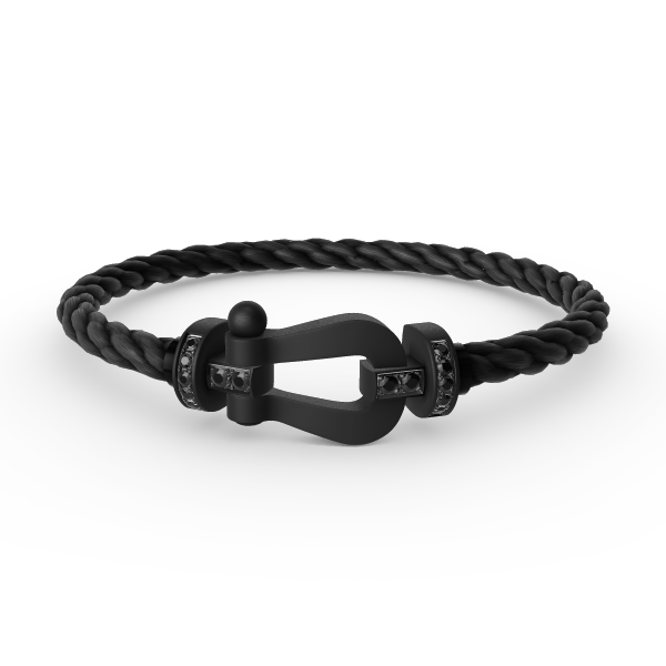 [Kincade Jewelrys]FORCE LARGE SERIES HORSESHOE BLACK SAMURAI BRACELET