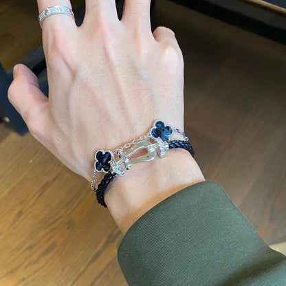 [Kincade]CLOVER 5 MOTIF PIETERSITE BRACELET COLLECTION