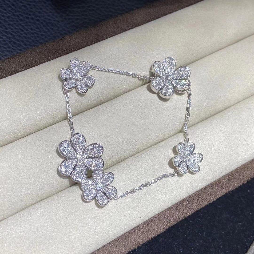 [Kincade Jewelrys]FRIVOLE SILVER 5 FLOWERS BRACELET
