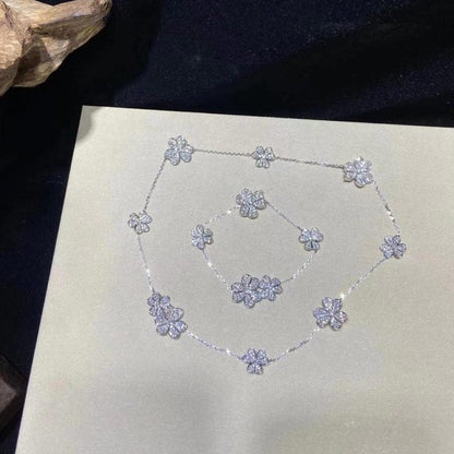 [Kincade Jewelrys]FRIVOLE SILVER 5 FLOWERS BRACELET