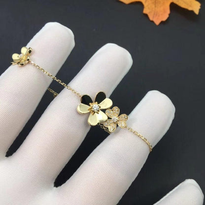 [Kincade Jewelrys]FRIVOLE GOLD 5 FLOWERS BRACELET